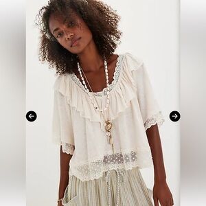 NWT Free People Lulu Knit top in Color TEA